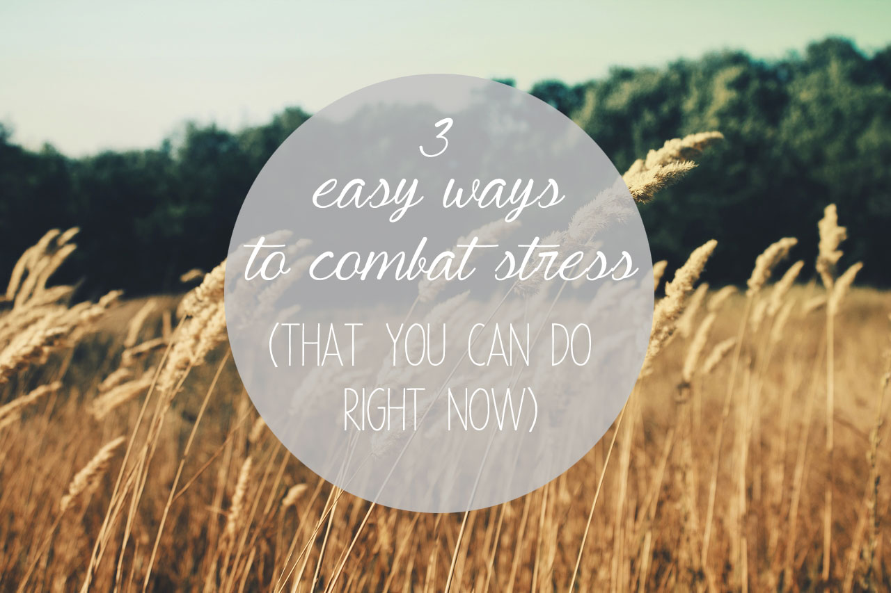 3 Easy Ways to Combat Stress