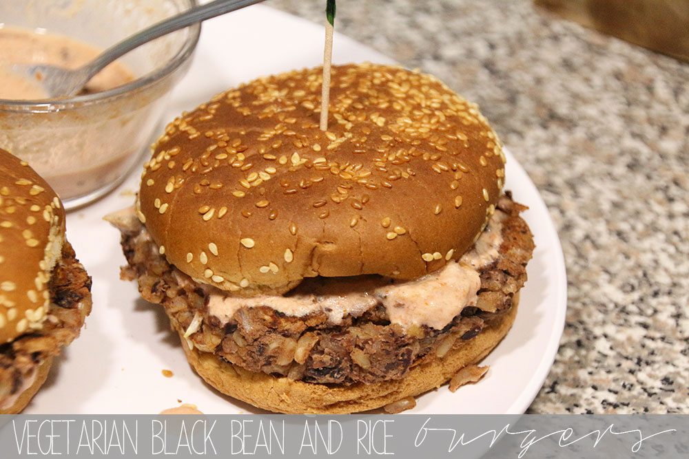 Vegetarian Black Bean and Rice Burgers