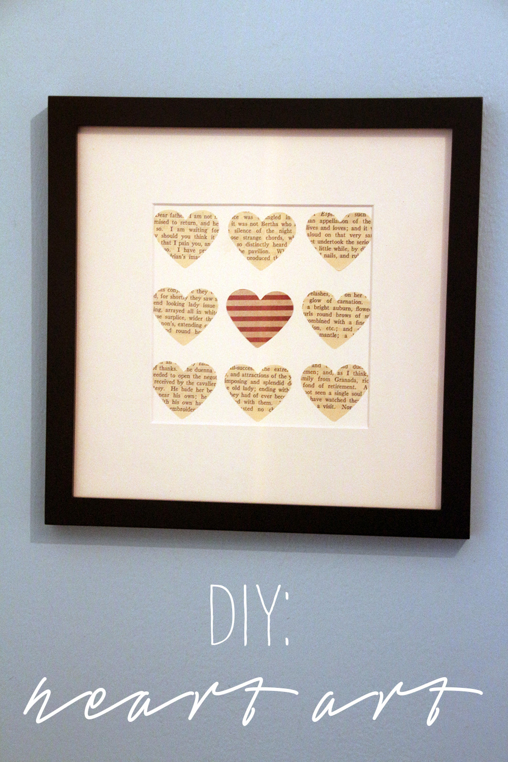 DIY Heart Art