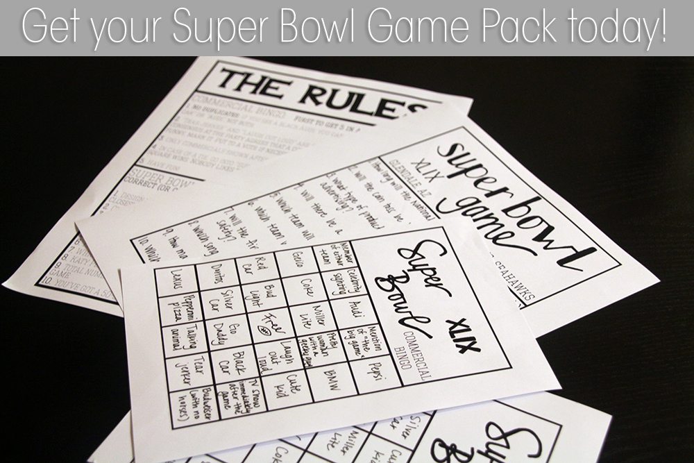 Super Bowl A-Z Game – Free Printable